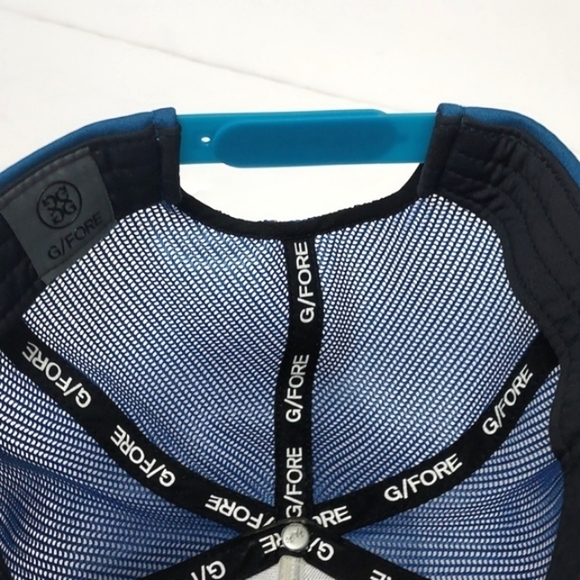 G/FORE Skull Trucker Hat Golf Cap Snapback Blue - Picture 10 of 16